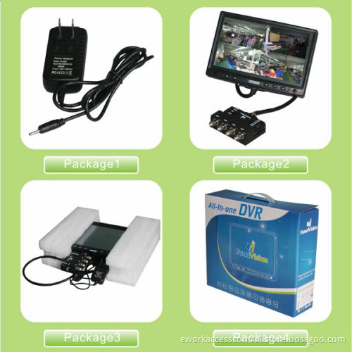 Newest CCTV DVR Standalone with LCD Monitor 700tvl CMOS Camera Phone Mobile Monitoring